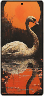 Силиконовый чехол Лебедь для Infinix Note 50 Pro+ - 5964u-4041 изображение 