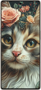 Силиконовый чехол Cats and flowers для Infinix Note 50 Pro+ - 6069u-4041 изображение 