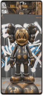 Силиконовый чехол Bronze kaws v3 для Infinix Note 50 Pro+ - 6099u-4041 изображение 