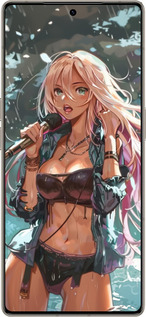 Силиконовый чехол Аниме-звезда под водопадом для Infinix Note 50 Pro+ - 6121u-4041 изображение 