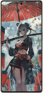 Силіконовий чехол Гейша-воїн для Infinix Note 50 Pro+ - 6124u-4041 изображение 