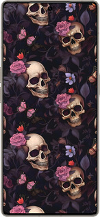 Силиконовый чехол Черепа и розы для Infinix Note 50 Pro+ - 6316u-4041 изображение 