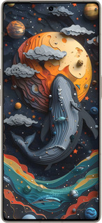 Силіконовий чехол Кит у космосі для Infinix Note 50 Pro+ - 6328u-4041 изображение 