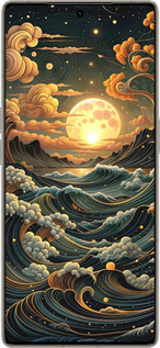 Силіконовий чехол Арт волны для Infinix Note 50 Pro+ - 6332u-4041 изображение 