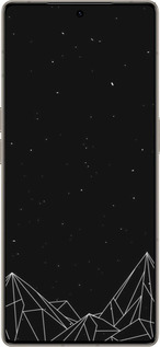 Силиконовый чехол Черно белые абстрактные горы для Infinix Note 50 Pro+ - 6437u-4041 изображение 