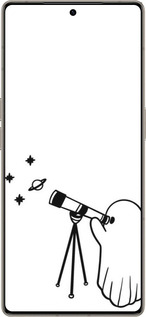 Силиконовый чехол Привидение астроном для Infinix Note 50 Pro+ - 6444u-4041 изображение 