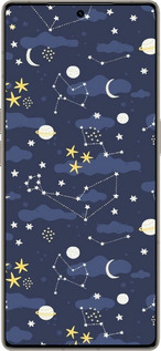 Силиконовый чехол Астрономический узор. Милый дизайн мультяшной вселенной для Infinix Note 50 Pro+ - 6446u-4041 изображение 
