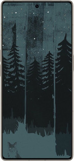 Силиконовый чехол Лиса и ночной лес для Infinix Note 50 Pro+ - 6481u-4041 изображение 