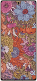 Силиконовый чехол Абстрактные цветы для Infinix Note 50 Pro+ - 6526u-4041 изображение 