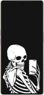 Силиконовый чехол Скелет делает Selfie для Infinix Note 50 Pro+ - 6535u-4041 изображение 