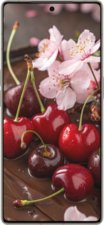 Силиконовый чехол Вишня в шоколаде для Infinix Note 50 Pro+ - 6698u-4041 изображение 