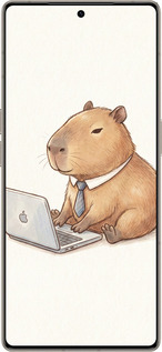 Силіконовий чехол Funny Capybara CEO Working для Infinix Note 50 Pro+ - 6777u-4041 изображение 