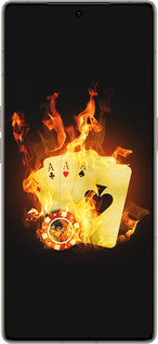 Силиконовый чехол Горящие карты для Infinix Note 50 Pro+ - 839u-4041 изображение 