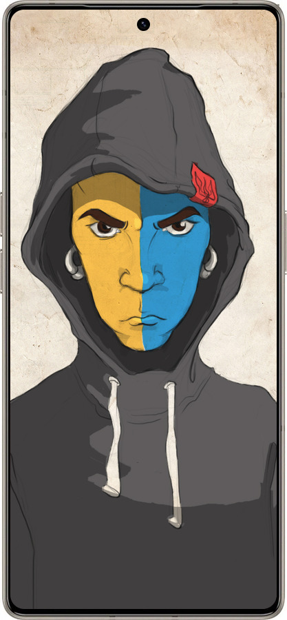 Силиконовый чехол Злой подросток для Infinix Note 50 Pro+ - 1053u-4041 изображение 