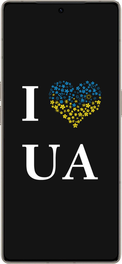 Силиконовый чехол I love UA для Infinix Note 50 Pro+ - 1112u-4041 изображение 