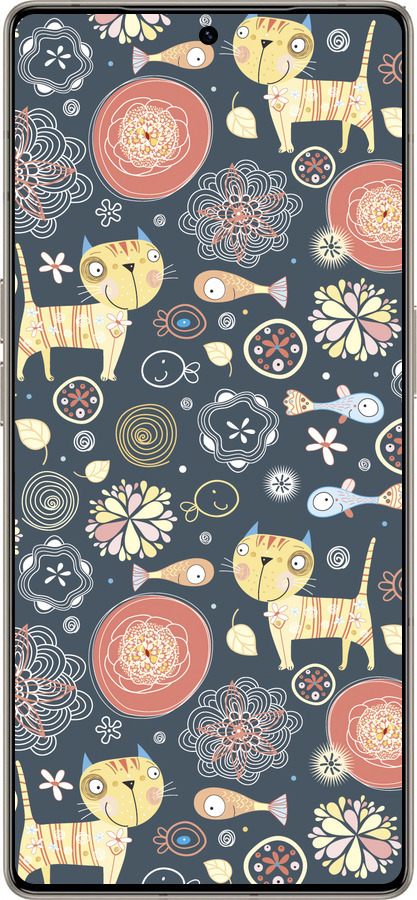 Силиконовый чехол Котята v4 для Infinix Note 50 Pro+ - 1224u-4041 изображение 