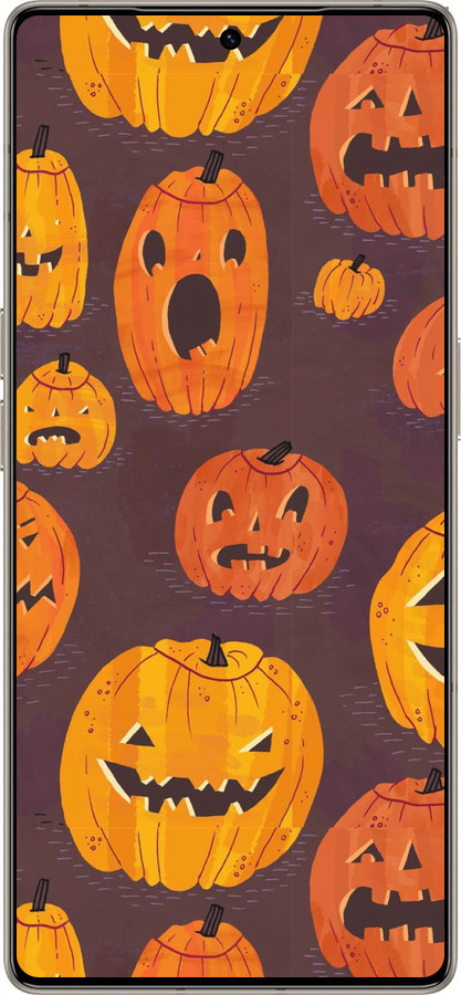 Силиконовый чехол Тыквы на Хеллоуин для Infinix Note 50 Pro+ - 233u-4041 изображение 