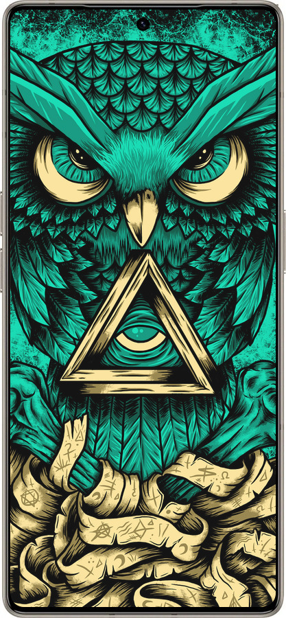 Силіконовий чехол Сова Арт-тату для Infinix Note 50 Pro+ - 3971u-4041 изображение 