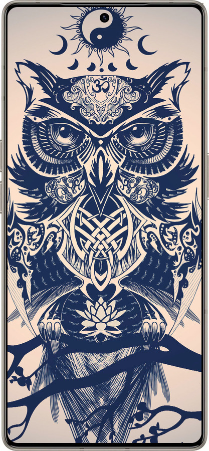 Силиконовый чехол Узорчатая сова для Infinix Note 50 Pro+ - 4000u-4041 изображение 
