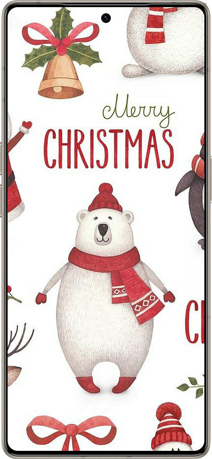 Силіконовий чехол Merry Christmas для Infinix Note 50 Pro+ - 4106u-4041 изображение 