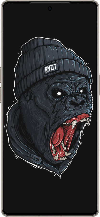 Силиконовый чехол Обезьяна в ярости для Infinix Note 50 Pro+ - 4137u-4041 изображение 