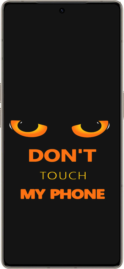 Силиконовый чехол Don't touch the phone для Infinix Note 50 Pro+ - 4261u-4041 изображение 