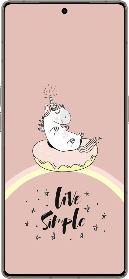 Силіконовий чехол Єдиноріжка в пончику  для Infinix Note 50 Pro+ - 4282u-4041 изображение 