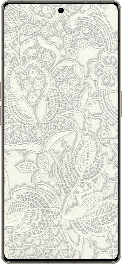 Силиконовый чехол Белое кружево для Infinix Note 50 Pro+ - 4383u-4041 изображение 