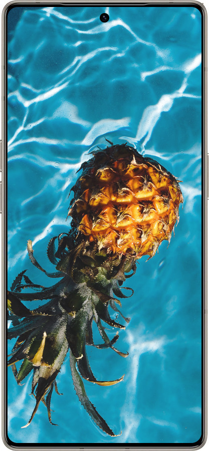 Силиконовый чехол Ананас на воде для Infinix Note 50 Pro+ - 4384u-4041 изображение 