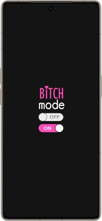 Силиконовый чехол Bitch mode для Infinix Note 50 Pro+ - 4548u-4041 изображение 