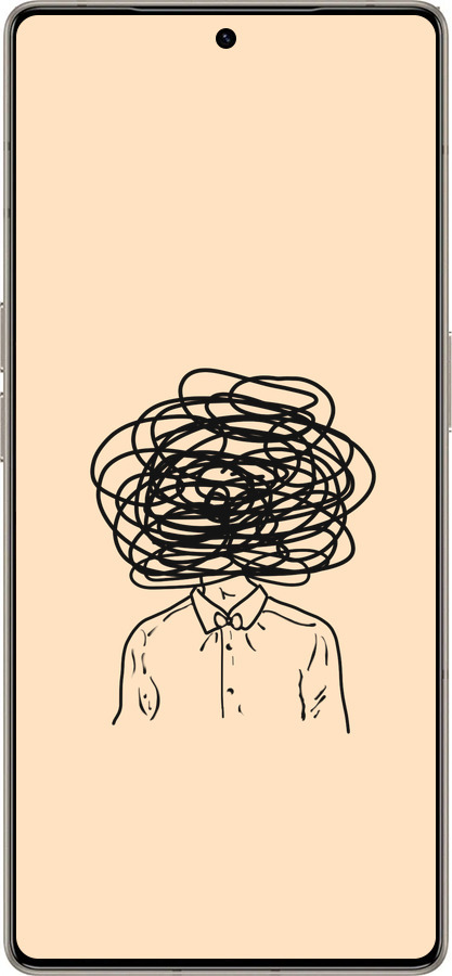 Силиконовый чехол Мысли для Infinix Note 50 Pro+ - 4568u-4041 изображение 