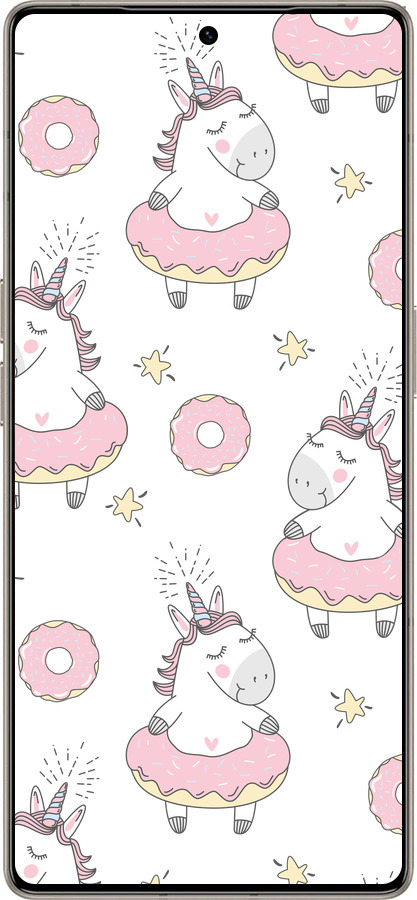 Силиконовый чехол Единорожки для Infinix Note 50 Pro+ - 4659u-4041 изображение 