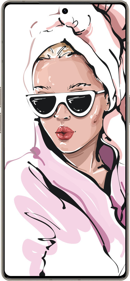 Силіконовий чехол Дівчина в окулярах 2 для Infinix Note 50 Pro+ - 4714u-4041 изображение 