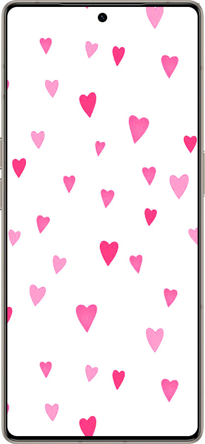 Силиконовый чехол Сердечки 2 для Infinix Note 50 Pro+ - 4763u-4041 изображение 