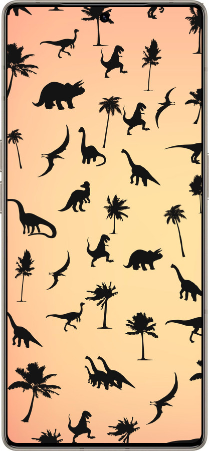 Силиконовый чехол Динозаврики 1 для Infinix Note 50 Pro+ - 4772u-4041 изображение 