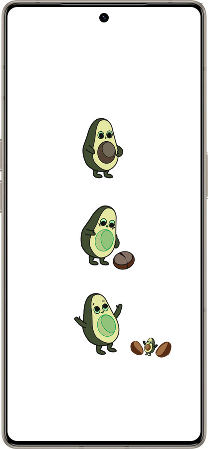 Силиконовый чехол Авокадо 1 для Infinix Note 50 Pro+ - 4857u-4041 изображение 