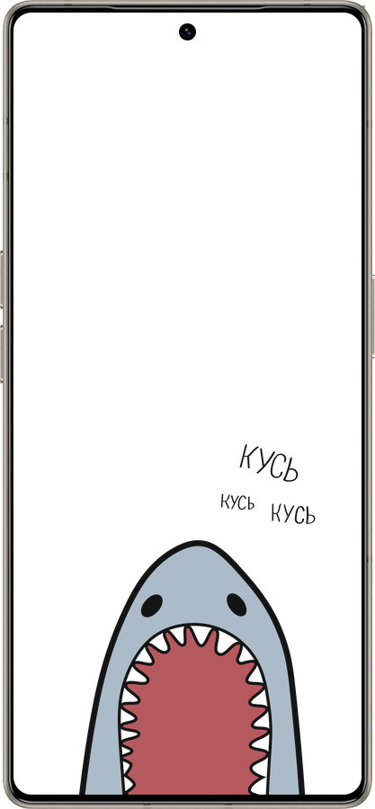 Силіконовий чехол Акула для Infinix Note 50 Pro+ - 4870u-4041 изображение 