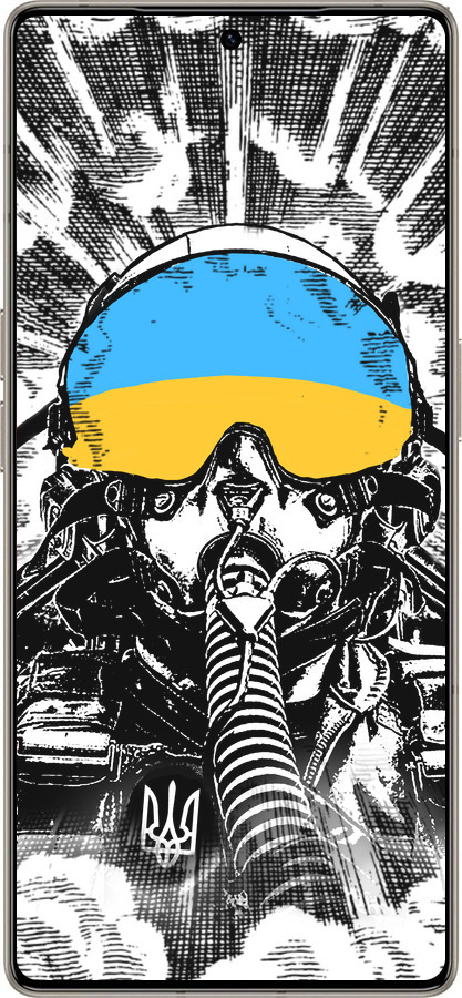 Силиконовый чехол Призрак Киева v3 для Infinix Note 50 Pro+ - 5307u-4041 изображение 