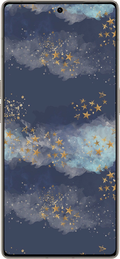 Силиконовый чехол Ночь золотые звезды для Infinix Note 50 Pro+ - 5421u-4041 изображение 