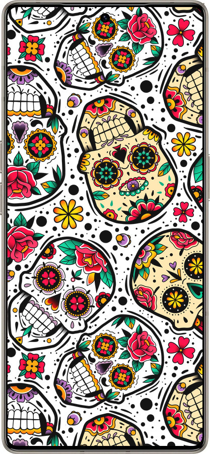 Силіконовий чехол Черепи для Infinix Note 50 Pro+ - 5471u-4041 изображение 