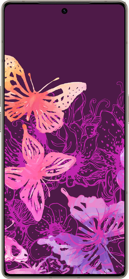 Силиконовый чехол Бабочки v2 для Infinix Note 50 Pro+ - 5475u-4041 изображение 