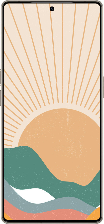 Силіконовий чехол Гори і сонце v2 для Infinix Note 50 Pro+ - 5488u-4041 изображение 