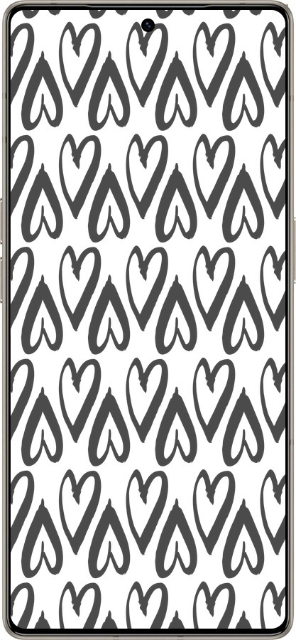 Силиконовый чехол Сердца v2 для Infinix Note 50 Pro+ - 5497u-4041 изображение 