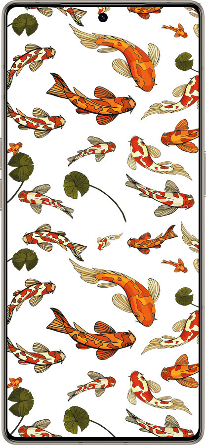 Силиконовый чехол Рыбы Кои для Infinix Note 50 Pro+ - 5535u-4041 изображение 