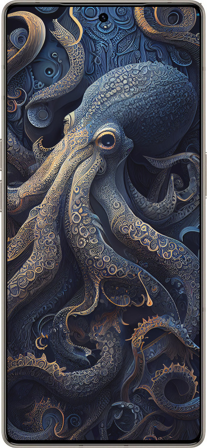 Силиконовый чехол Осьминог для Infinix Note 50 Pro+ - 5551u-4041 изображение 