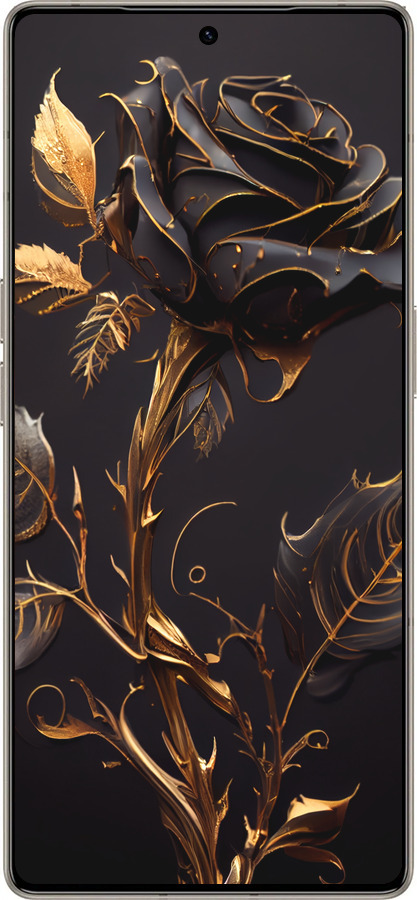 Силіконовий чехол Троянда 3 для Infinix Note 50 Pro+ - 5552u-4041 изображение 