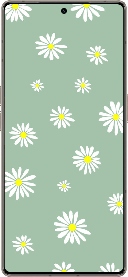 Силиконовый чехол Ромашки v4 для Infinix Note 50 Pro+ - 5603u-4041 изображение 