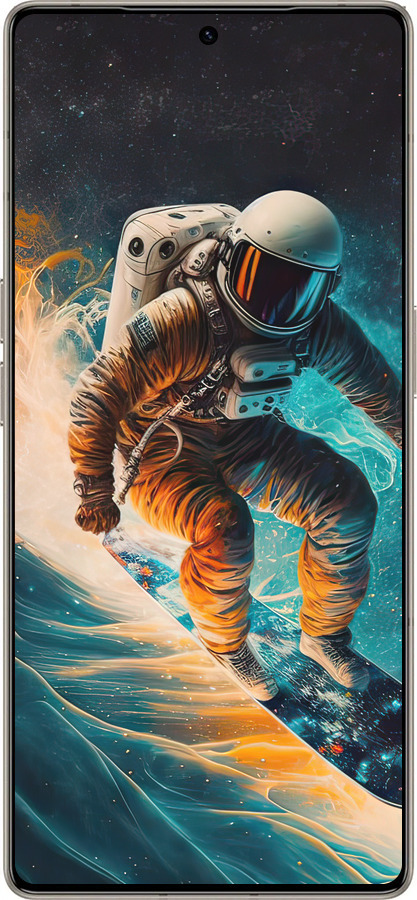 Силиконовый чехол Сноубордист для Infinix Note 50 Pro+ - 5604u-4041 изображение 