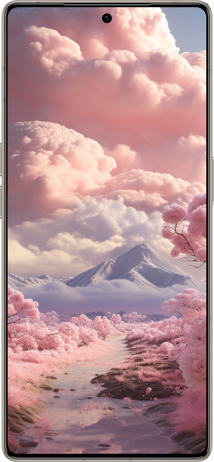 Силіконовий чехол Рожеві хмари для Infinix Note 50 Pro+ - 5660u-4041 изображение 