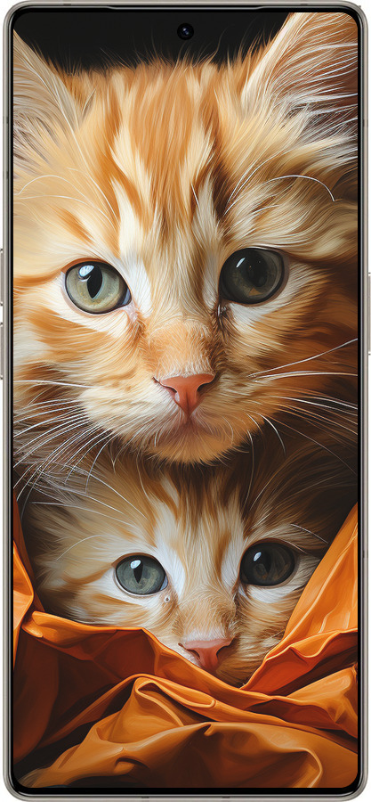 Силиконовый чехол Котики 2 для Infinix Note 50 Pro+ - 5664u-4041 изображение 